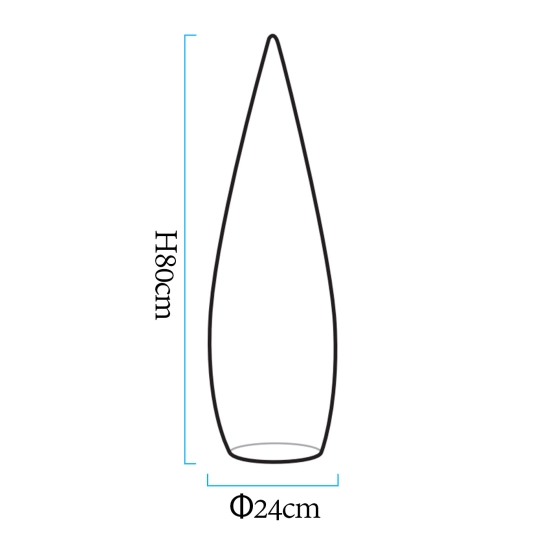Lampa ogrodowa stojąca duszek GHOST LED RGBW 16 kolorów 80 cm - zdjęcie produktu