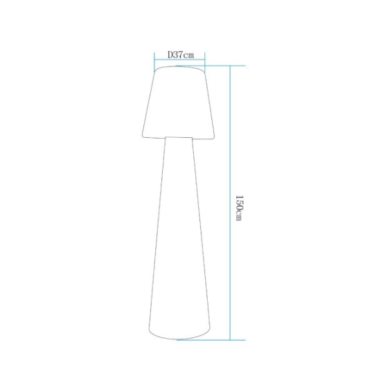 Lampa ogrodowa stojąca GARDENA L LED RGBW 16 kolorów 150 cm - zdjęcie produktu