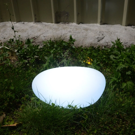 Lampa ogrodowa kamień PEBBLE M LED RGBW 16 kolorów 32 cm - zdjęcie produktu
