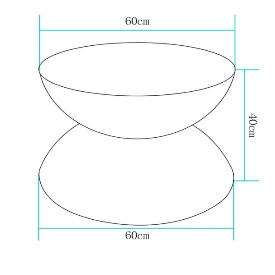 Stolik ogrodowy PARTY LED RGBW 16 kolorów 60 cm - zdjęcie produktu