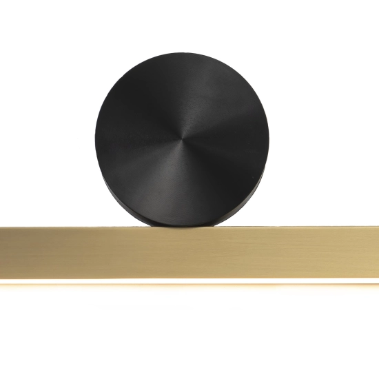Lampa ścienna BOOGIE LED złoto czarna 45 cm - zdjęcie produktu
