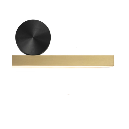 Lampa ścienna BOOGIE LED złoto czarna 45 cm - zdjęcie produktu