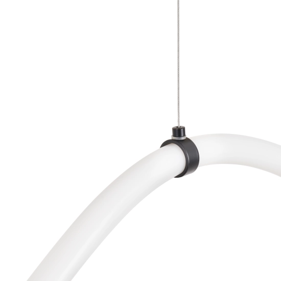 Lampa wisząca SNAKE LED wąż ledowy czarna 400 cm - zdjęcie produktu
