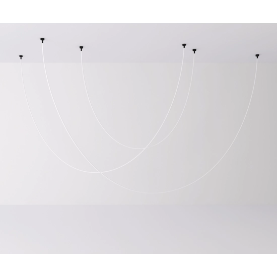 Lampa wisząca SNAKE LED wąż ledowy czarna 400 cm - zdjęcie produktu