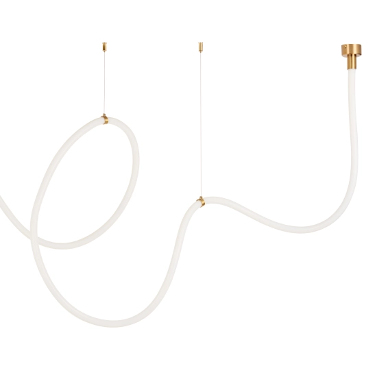 Lampa wisząca SNAKE LED wąż ledowy złota 500 cm - zdjęcie produktu