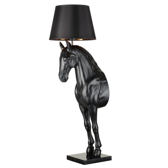 Lampa podłogowa KOŃ L / HORSE czarna 185 cm - zdjęcie produktu