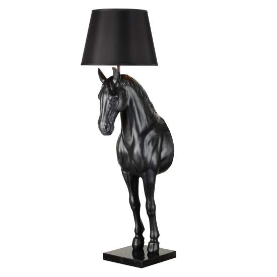 Lampa podłogowa KOŃ L / HORSE czarna 185 cm - zdjęcie produktu