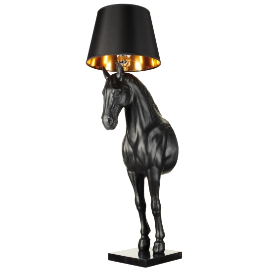 Lampa podłogowa KOŃ L / HORSE czarna 185 cm - zdjęcie produktu