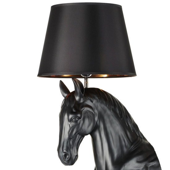 Lampa podłogowa KOŃ L / HORSE czarna 185 cm - zdjęcie produktu