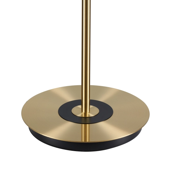 Lampa podłogowa ARTDECO 150 cm - czarno - złota nowoczesna - zdjęcie produktu