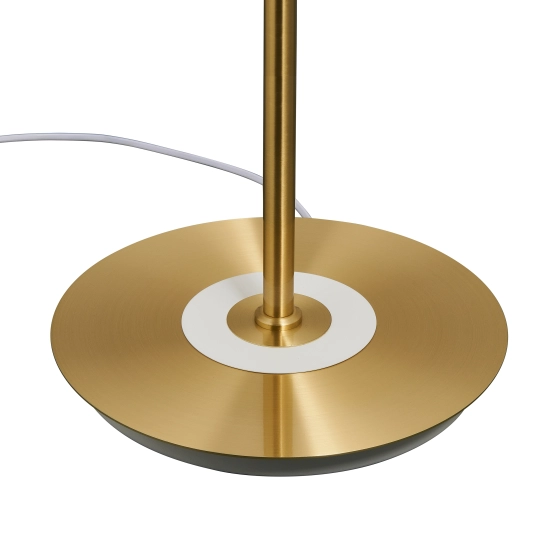 Lampa podłogowa ARTDECO 150 cm - biało - złota nowoczesna - zdjęcie produktu