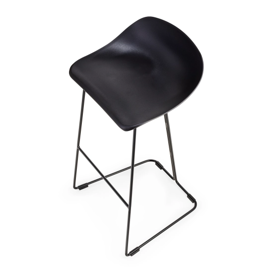 Hoker CARO BAR designerski czarny 75 cm - zdjęcie produktu