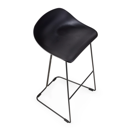 Hoker CARO BAR designerski czarny 75 cm - zdjęcie produktu