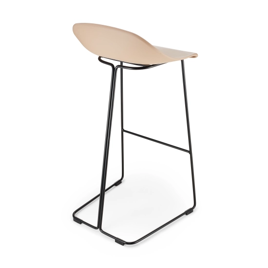 Hoker CARO BAR stołek barowy beżowy 75 cm - zdjęcie produktu