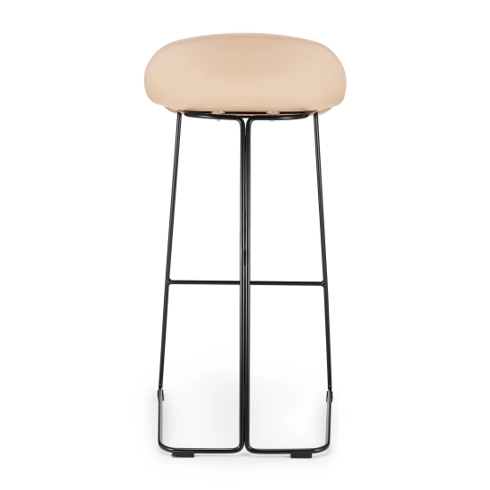 Hoker CARO BAR stołek barowy beżowy 75 cm - zdjęcie produktu