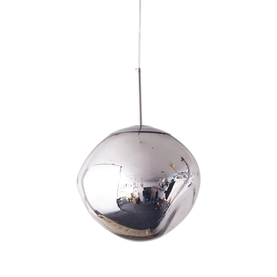 Lampa wisząca GLAM M srebrna 28 cm - zdjęcie produktu