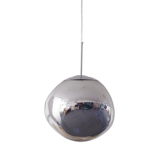 Lampa wisząca GLAM M srebrna 28 cm - zdjęcie produktu
