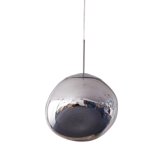Lampa wisząca GLAM M srebrna 28 cm - zdjęcie produktu