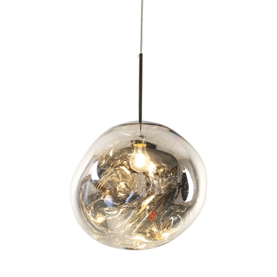 Lampa wisząca GLAM L srebrna 38 cm - zdjęcie produktu