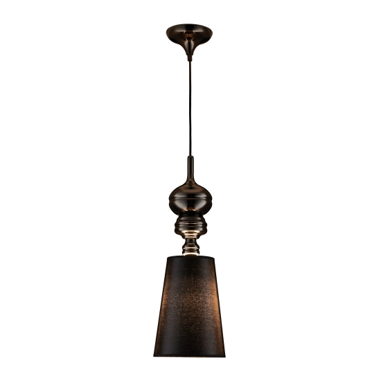 Lampa wisząca QUEEN-1 czarna 18 cm - zdjęcie produktu
