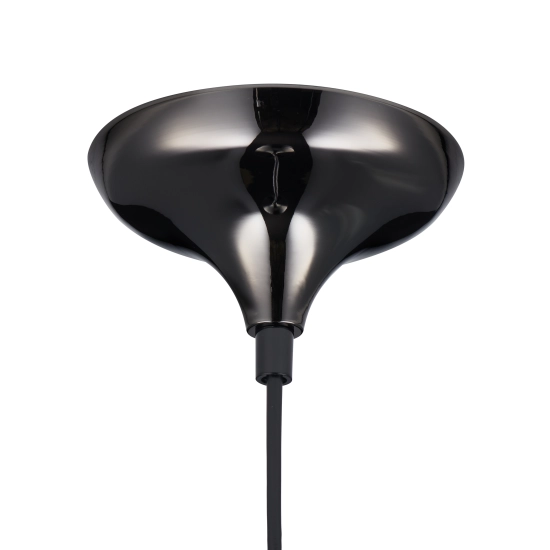 Lampa wisząca QUEEN-1 czarna 18 cm - zdjęcie produktu