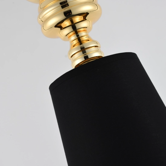 Lampa wisząca QUEEN-1 złoto czarna 18 cm - zdjęcie produktu