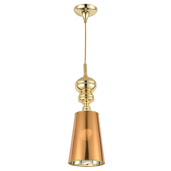 Lampa wisząca QUEEN-1 złota 18 cm - zdjęcie produktu