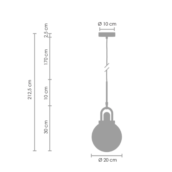 Lampa wisząca PEARL złota 20 cm - zdjęcie produktu
