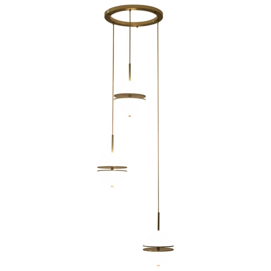 Lampa wisząca SFERA-3 LED złota 50 cm - zdjęcie produktu