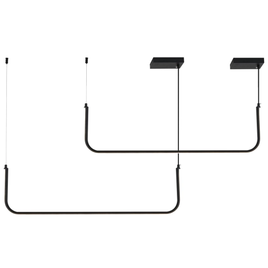 Lampa wisząca MINIMA-2 led czarna 120 cm - zdjęcie produktu