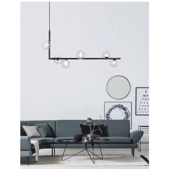 Lampa wisząca SIMPLY czarna 90 cm - zdjęcie produktu