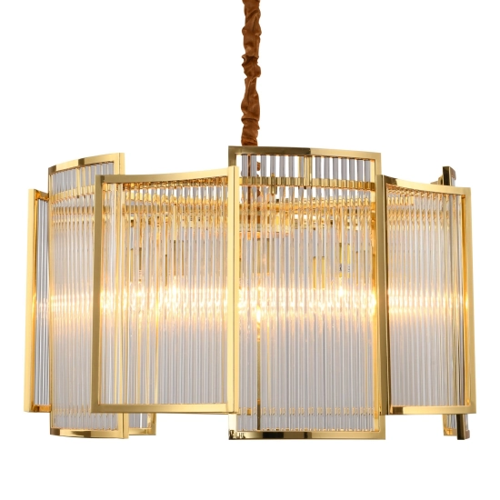 Lampa wisząca IMPERIO złota 80 cm - zdjęcie produktu