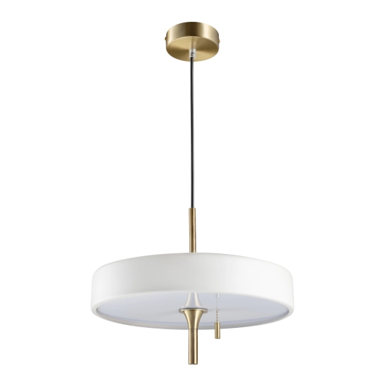 Lampa wisząca ARTDECO 35 cm biało złota - zdjęcie produktu