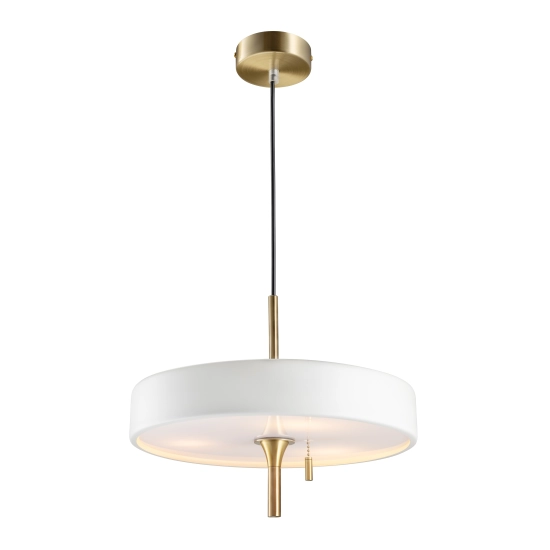 Lampa wisząca ARTDECO 35 cm biało złota - zdjęcie produktu