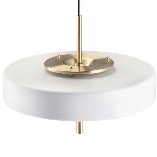 Lampa wisząca ARTDECO 35 cm biało złota - zdjęcie produktu