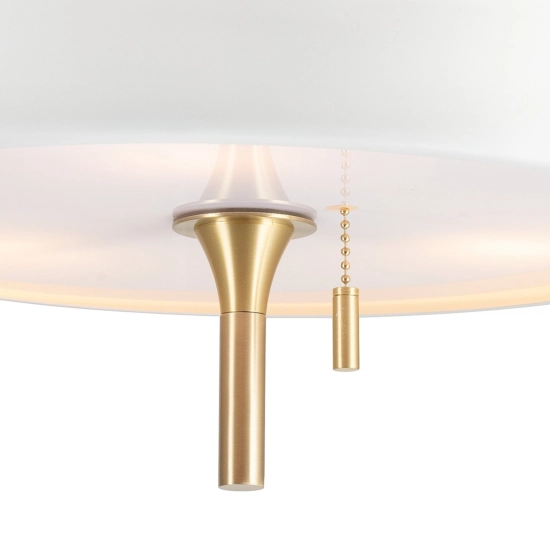 Lampa wisząca ARTDECO 35 cm biało złota - zdjęcie produktu