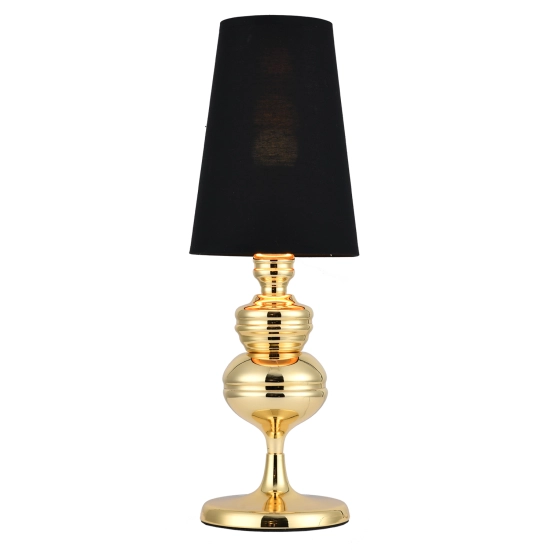 Lampa stołowa QUEEN złoto czarna 18 cm - zdjęcie produktu