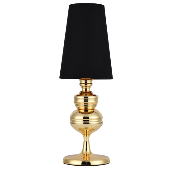 Lampa stołowa QUEEN złoto czarna 18 cm - zdjęcie produktu
