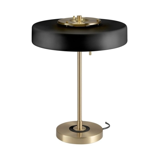 Lampa stołowa ARTDECO 50 cm - czarno - złota - zdjęcie produktu