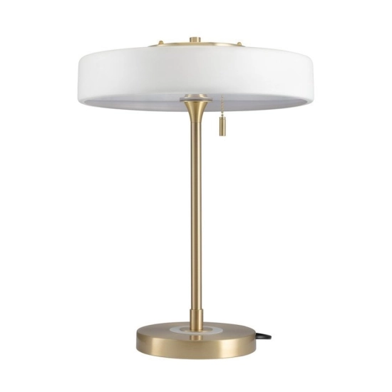 Lampa stołowa ARTDECO - biało - złota - zdjęcie produktu