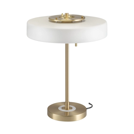 Lampa stołowa ARTDECO - biało - złota - zdjęcie produktu