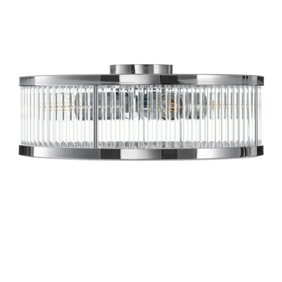 Plafon kryształowy MAGNUS 38 cm – chrom w połysku - zdjęcie produktu