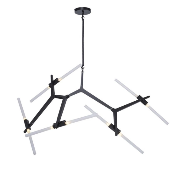 Lampa wisząca STICKS-10 czarna - zdjęcie produktu