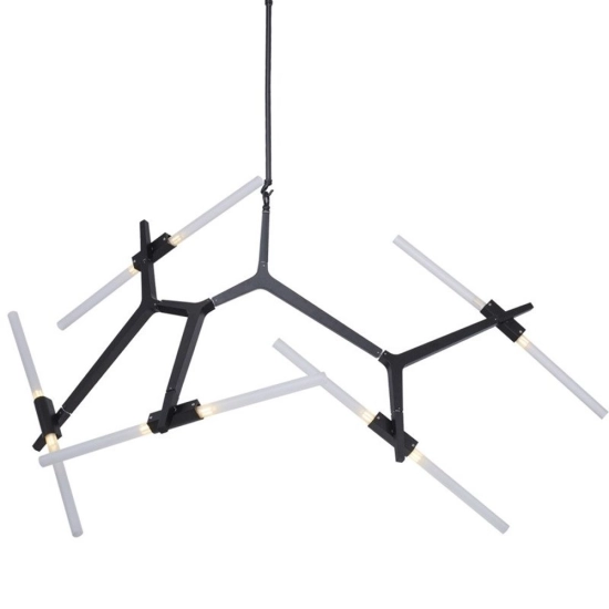 Lampa wisząca STICKS-10 czarna - zdjęcie produktu