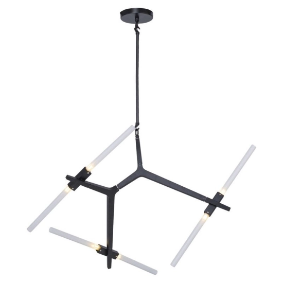 Lampa wisząca STICKS-6 czarna - zdjęcie produktu