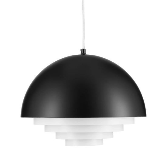 Lampa wisząca DIVERSO 35 cm - czarna matowa - zdjęcie produktu