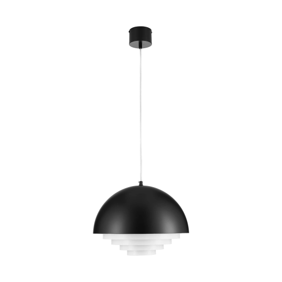 Lampa wisząca DIVERSO 35 cm - czarna matowa - zdjęcie produktu