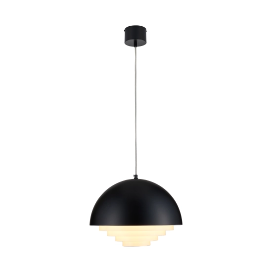Lampa wisząca DIVERSO 35 cm - czarna matowa - zdjęcie produktu