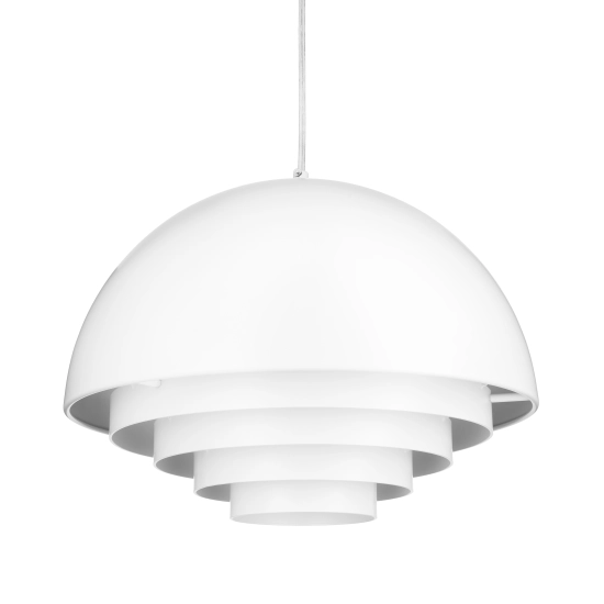Lampa wisząca DIVERSO 35 cm - nowoczesna, biała matowa - zdjęcie produktu