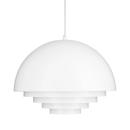 Lampa wisząca DIVERSO 35 cm - nowoczesna, biała matowa - zdjęcie produktu